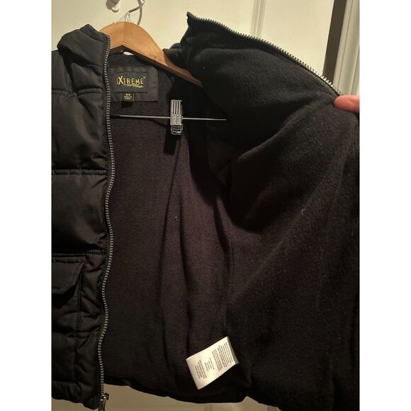 XTreme Black Boys Puffer Zipper Down Jacket w/ Hood Size 5/6 - Picture 8 of 10